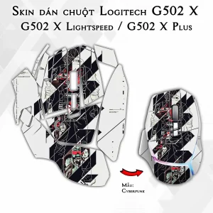 Skin dán chuột Logitech G502 X mẫu Cyberpunk