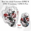 Skin dán chuột Logitech G502 X mẫu Cá chép đen Skin dán chuột Logitech G502 X mẫu Cá chép đen