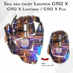 Skin dán chuột Logitech G502 X mẫu công nghệ it02
