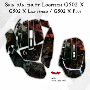 Skin dán chuột Logitech G502 X mẫu công nghệ it04