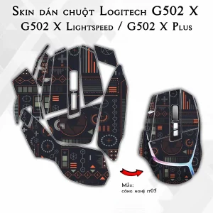 Skin dán chuột Logitech G502 X mẫu công nghệ it05