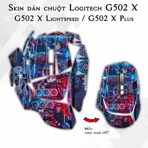 Skin dán chuột Logitech G502 X mẫu công nghệ it07