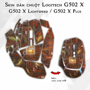 Skin dán chuột Logitech G502 X mẫu công nghệ it08
