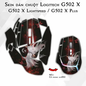 Skin dán chuột Logitech G502 X mẫu Cổ phong acp002