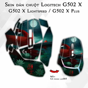 Skin dán chuột Logitech G502 X mẫu Cổ phong acp005