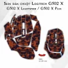 Skin dán chuột Logitech G502 X mẫu da rắn cam Skin dán chuột Logitech G502 X mẫu da rắn cam