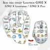 Skin dán chuột Logitech G502 X mẫu Doremon Dor001 Skin dán chuột Logitech G502 X mẫu Doremon Dor001