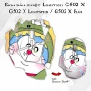 Skin dán chuột Logitech G502 X mẫu Doremon Dor047 Skin dán chuột Logitech G502 X mẫu Doremon Dor047
