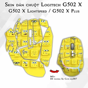 Skin dán chuột Logitech G502 X mẫu Dễ thương So Cute scu007