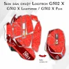 Skin dán chuột Logitech G502 X mẫu gundam đỏ Skin dán chuột Logitech G502 X mẫu gundam đỏ