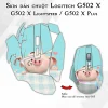 Skin dán chuột Logitech G502 X mẫu Heo con dễ thương heo-163 Skin dán chuột Logitech G502 X mẫu Heo con dễ thương heo-163