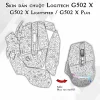 Skin dán chuột Logitech G502 X mẫu Hoa văn hov011 Skin dán chuột Logitech G502 X mẫu Hoa văn hov011