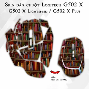 Skin dán chuột Logitech G502 X mẫu Hoa văn hov012