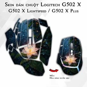 Skin dán chuột Logitech G502 X mẫu Hoa đăng huyền diệu