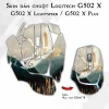 Skin dán chuột Logitech G502 X mẫu Hạc trời GSM178 Skin dán chuột Logitech G502 X mẫu Hạc trời GSM178