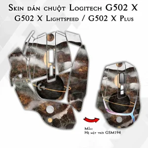 Skin dán chuột Logitech G502 X mẫu Hệ mặt trời GSM194