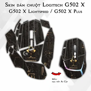 Skin dán chuột Logitech G502 X mẫu họa tiết Ai Cập