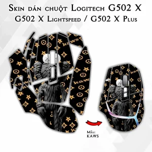 Skin dán chuột Logitech G502 X mẫu KAWS