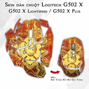Skin dán chuột Logitech G502 X mẫu Kiết Tường Kết Bát Cát Tường