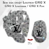 Skin dán chuột Logitech G502 X mẫu LV 14 Skin dán chuột Logitech G502 X mẫu LV 14