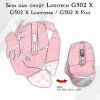 Skin dán chuột Logitech G502 X mẫu LV hồng trắng lv021 Skin dán chuột Logitech G502 X mẫu LV hồng trắng lv021