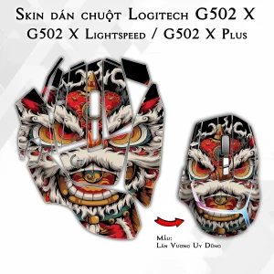 Skin dán chuột Logitech G502 X mẫu Lân Vương Uy Dũng