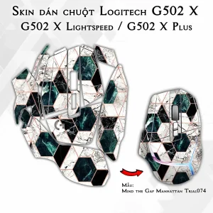 Skin dán chuột Logitech G502 X mẫu Mind the Gap Manhattan Trial074
