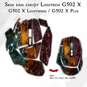Skin dán chuột Logitech G502 X mẫu Màu Của Giấc Mơ lsm028