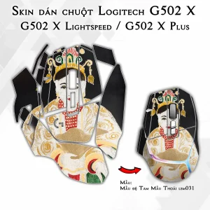 Skin dán chuột Logitech G502 X mẫu Mẫu đệ Tam Mẫu Thoải lsm031