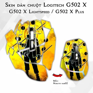 Skin dán chuột Logitech G502 X mẫu Naruto nar02
