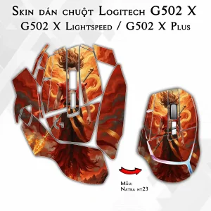 Skin dán chuột Logitech G502 X mẫu Natra nt23