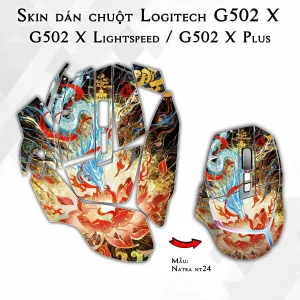 Skin dán chuột Logitech G502 X mẫu Natra nt24