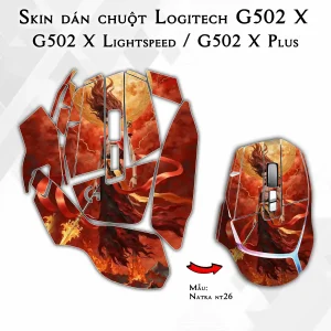 Skin dán chuột Logitech G502 X mẫu Natra nt26