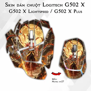 Skin dán chuột Logitech G502 X mẫu Natra nt27