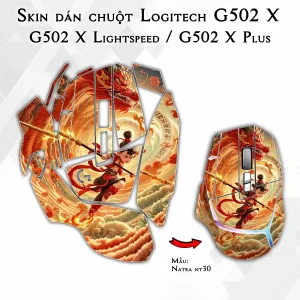 Skin dán chuột Logitech G502 X mẫu Natra nt30