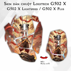 Skin dán chuột Logitech G502 X mẫu Natra nt31