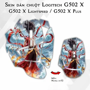 Skin dán chuột Logitech G502 X mẫu Natra nt32