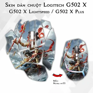 Skin dán chuột Logitech G502 X mẫu Natra nt33