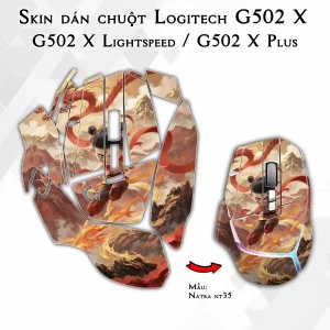 Skin dán chuột Logitech G502 X mẫu Natra nt35