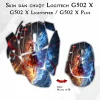 Skin dán chuột Logitech G502 X mẫu Natra nt36