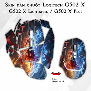 Skin dán chuột Logitech G502 X mẫu Natra nt36