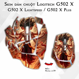 Skin dán chuột Logitech G502 X mẫu Natra nt39