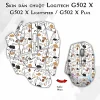 Skin dán chuột Logitech G502 X mẫu Neko Skin dán chuột Logitech G502 X mẫu Neko