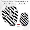 Skin dán chuột Logitech G502 X mẫu OFF White sọc đen trắng Skin dán chuột Logitech G502 X mẫu OFF White sọc đen trắng