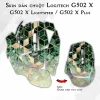 Skin dán chuột Logitech G502 X mẫu Ombre cubes vàng xanh Skin dán chuột Logitech G502 X mẫu Ombre cubes vàng xanh