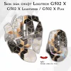 Skin dán chuột Logitech G502 X mẫu Ombre cubes xám vàng