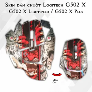 Skin dán chuột Logitech G502 X mẫu Oni