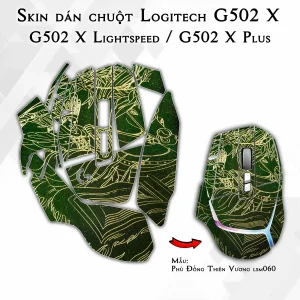 Skin dán chuột Logitech G502 X mẫu Phù Đổng Thiên Vương lsm060