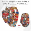 Skin dán chuột Logitech G502 X mẫu pop art Skin dán chuột Logitech G502 X mẫu pop art