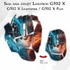 Skin dán chuột Logitech G502 X mẫu Song long Skin dán chuột Logitech G502 X mẫu Song long